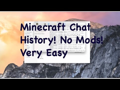 get the chat logs for minecraft on mac